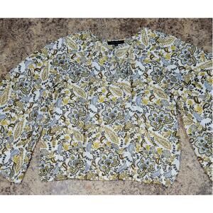 Sanctuary Paisley size medium women's cross over blouse